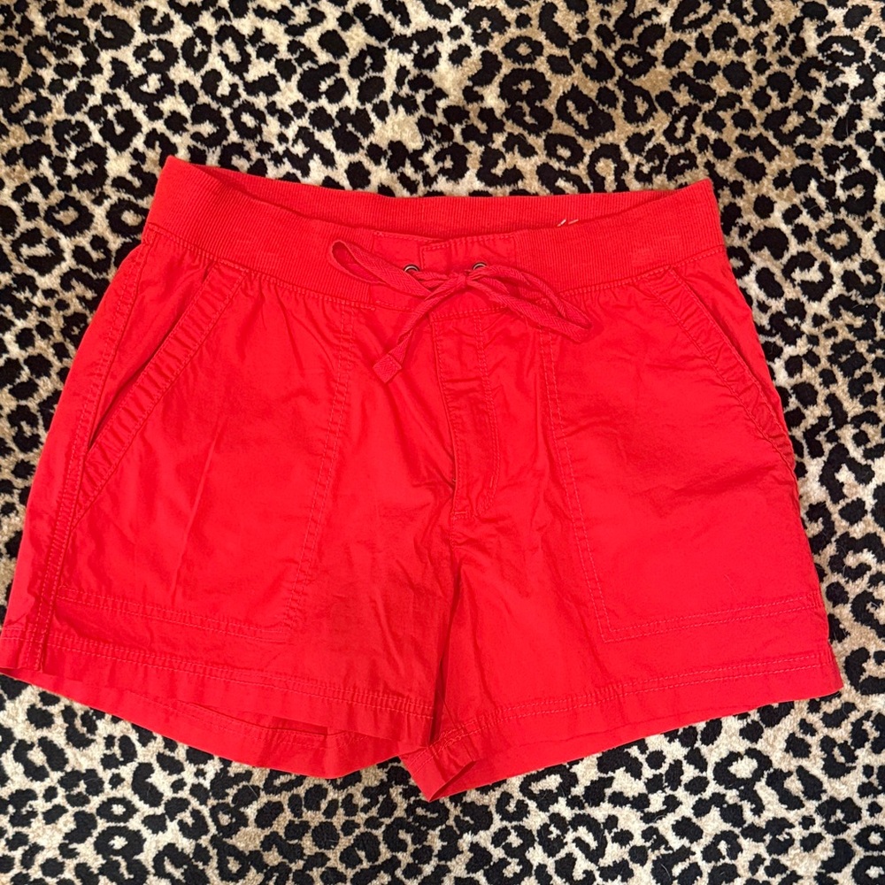 St. John's Bay Vibrant Red Women's Cargo Shorts